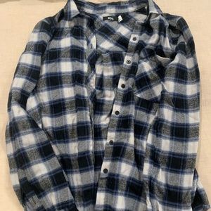 Blue and grey Urban Outfitters flannel.